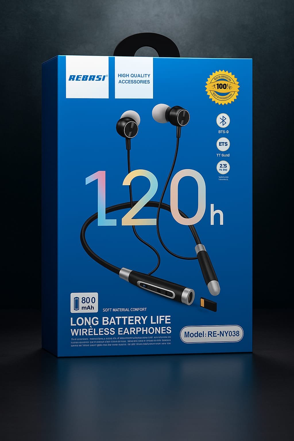 Regrsi NY-038 Neckband – 120 Hours Super Backup